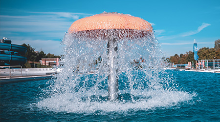 Water Mushroom - activity zone at Aquapark Olešná
