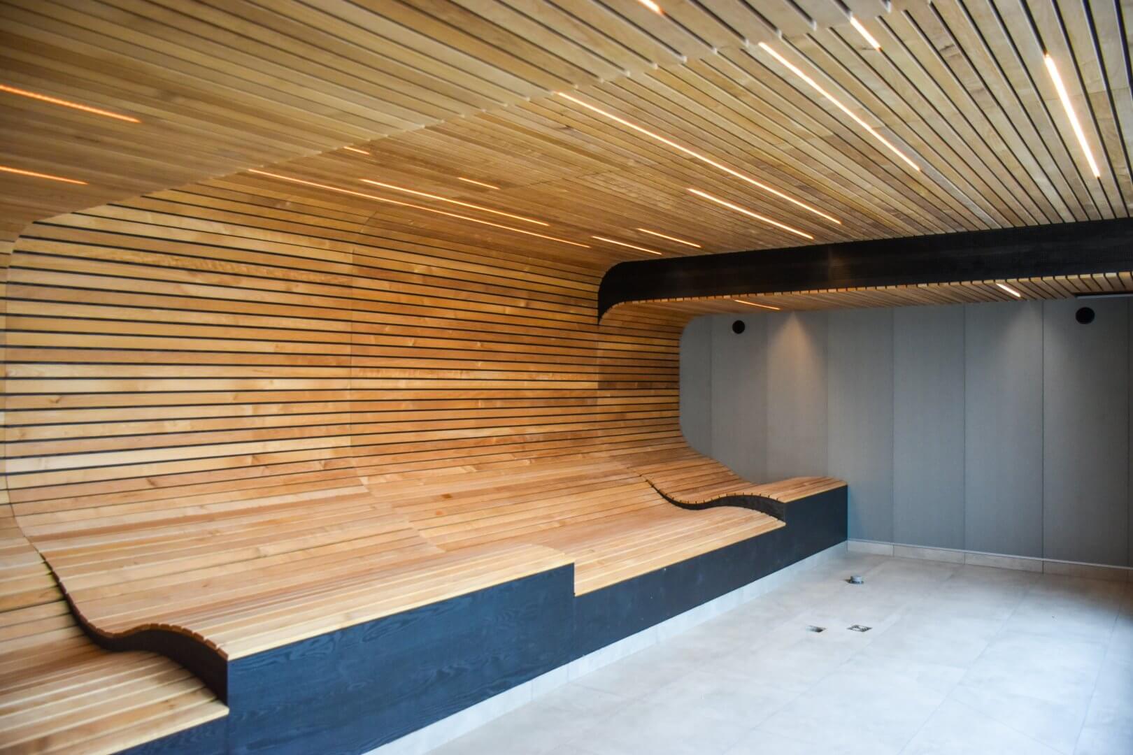 Fireplace Sauna - wellness area at Fabryka Wody