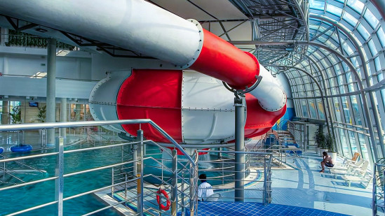 Spacebowl - water slide at Aquapark Olomouc