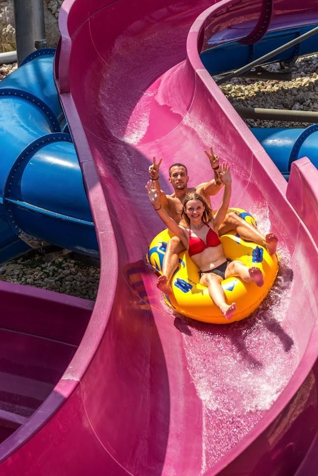 Uphill navigatour - water slide at Aquacolors