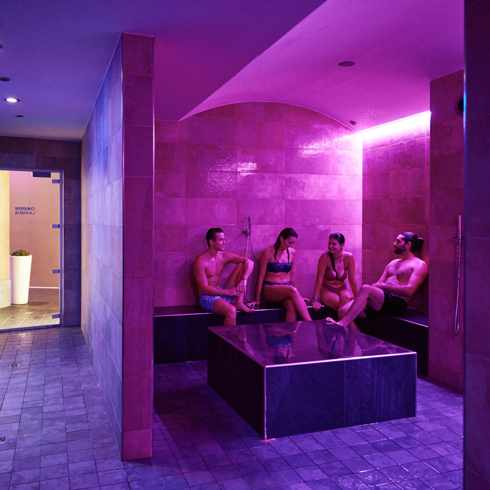 Steam Rooms - wellness area at Acquaworld