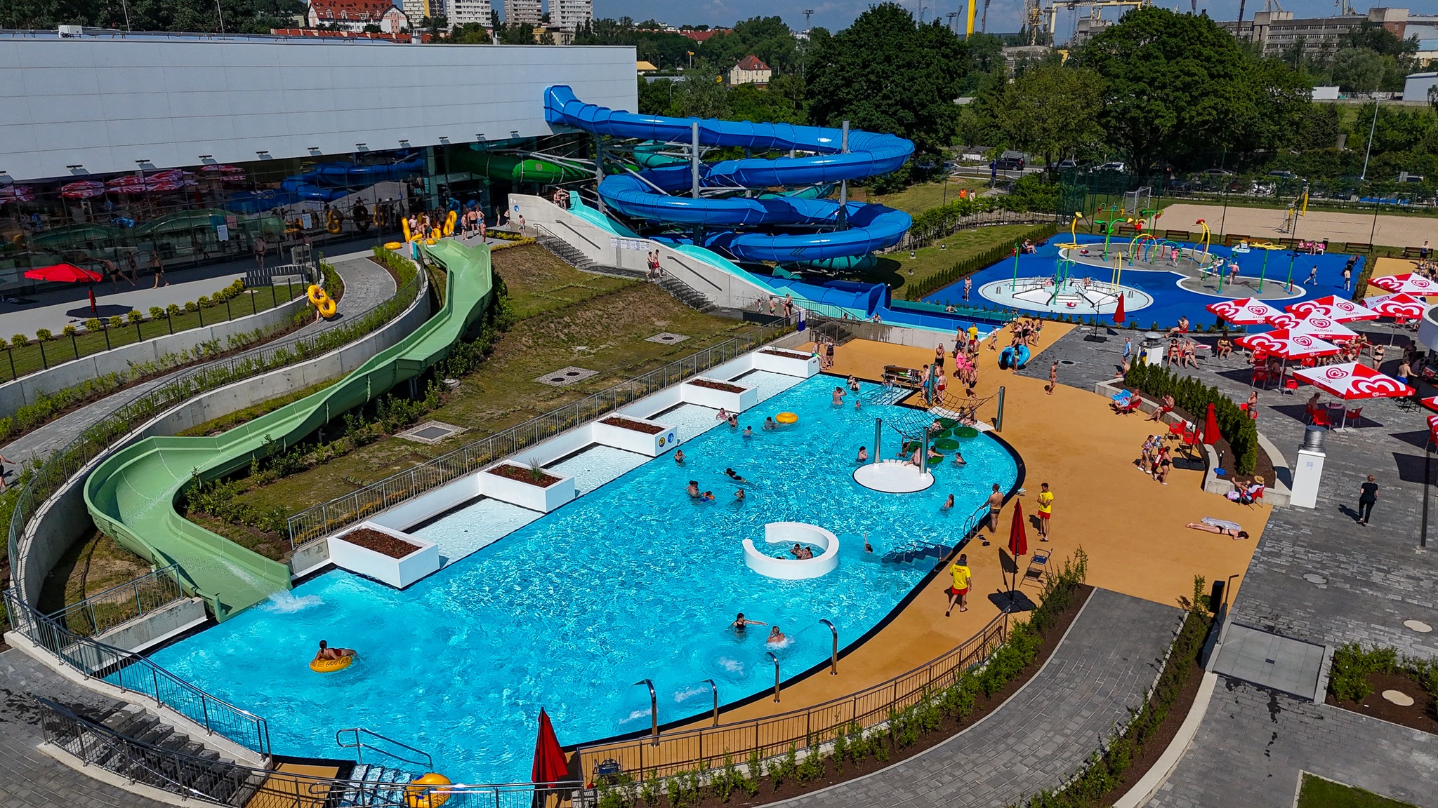 Outdoor Recreational Pool - swimming pool at Fabryka Wody