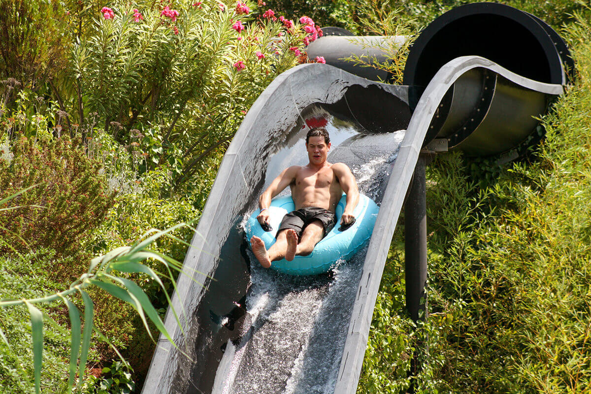 Black Hole - water slide at Aqua Creta Limnoupolis