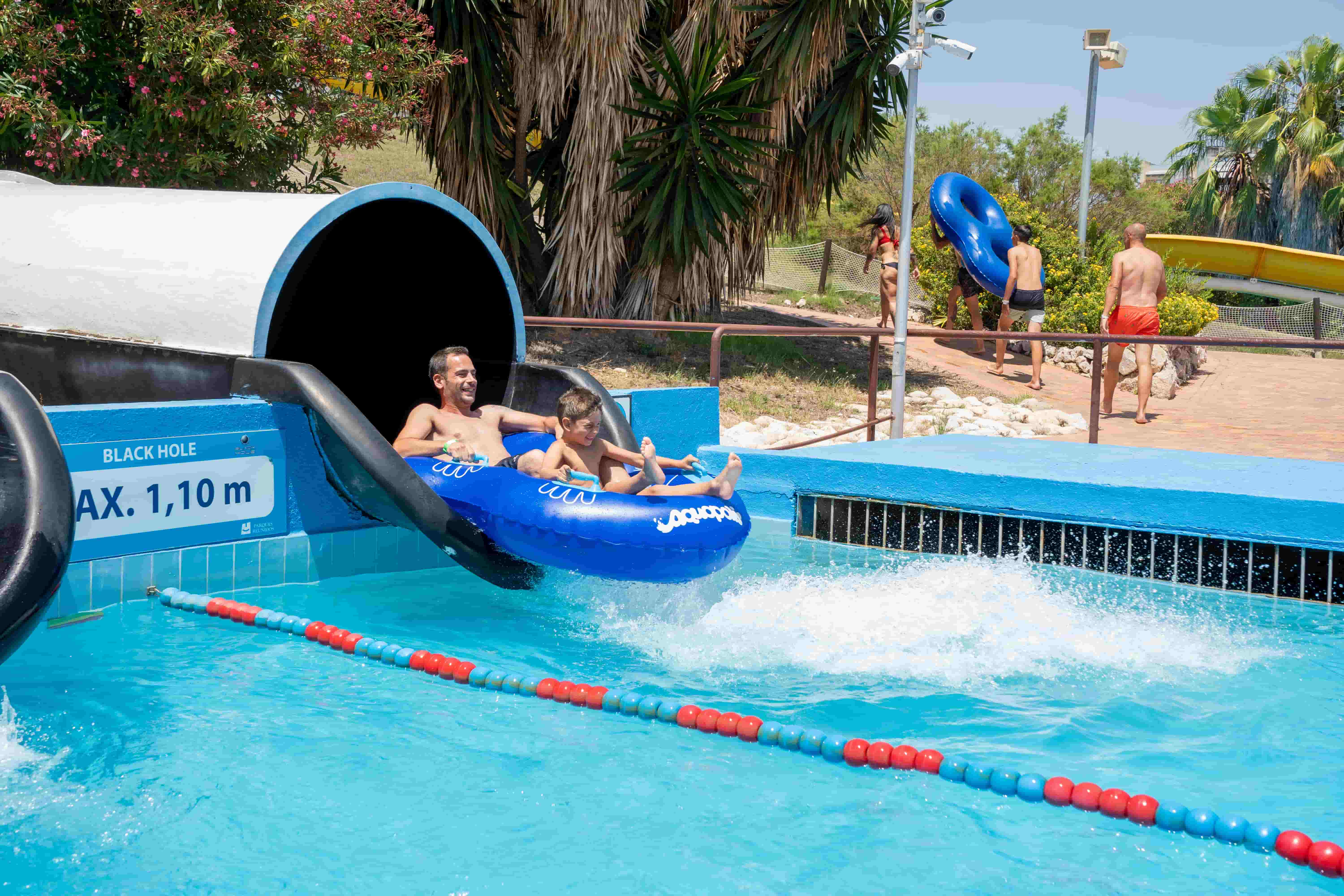 Black Hole - water slide at Aquopolis Costa Daurada