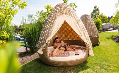 Beach Egg - service area at Rulantica