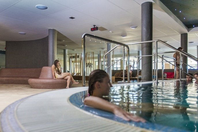 Night Sky Pool - swimming pool at Aqualand Moravia