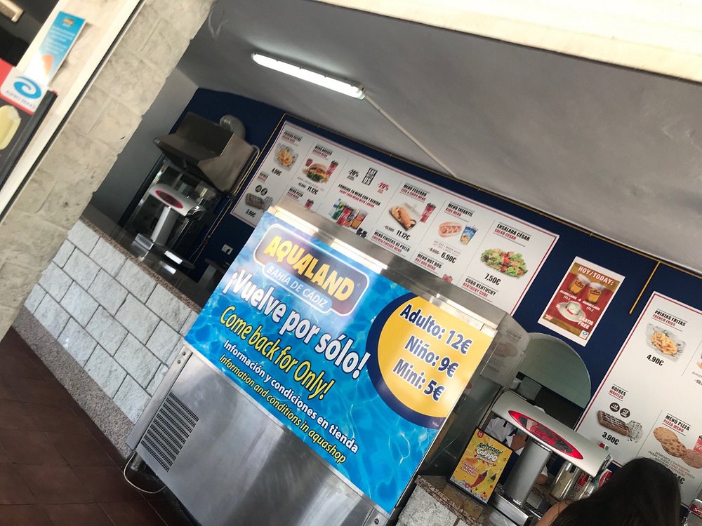 Fast Food - restaurant (bistro) at Aqualand Bahía de Cádiz