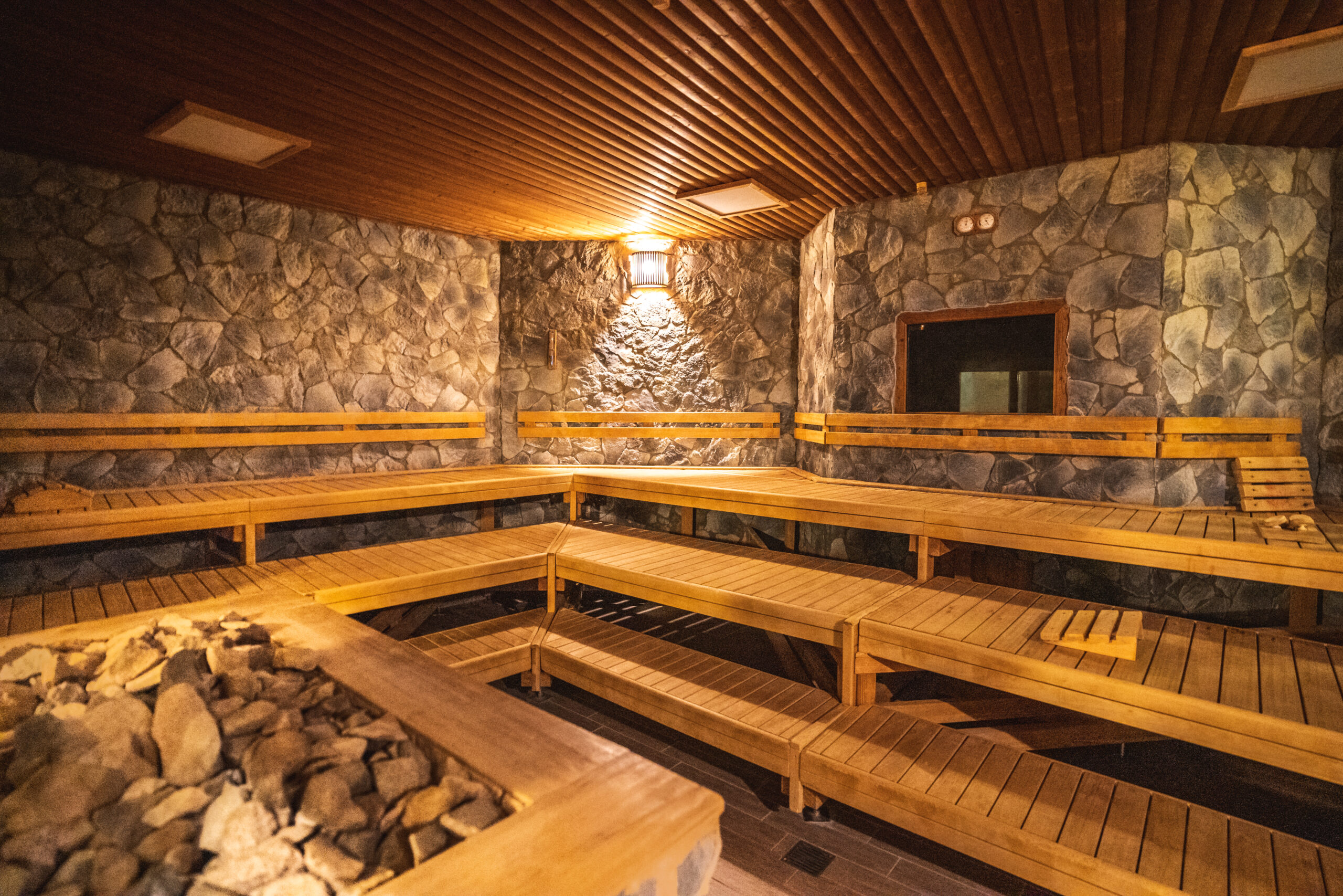 Rock Sauna - wellness area at Aqualand Cologne