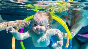 Baby Hippo – swimming courses for babies - service area at AquaCity Poprad