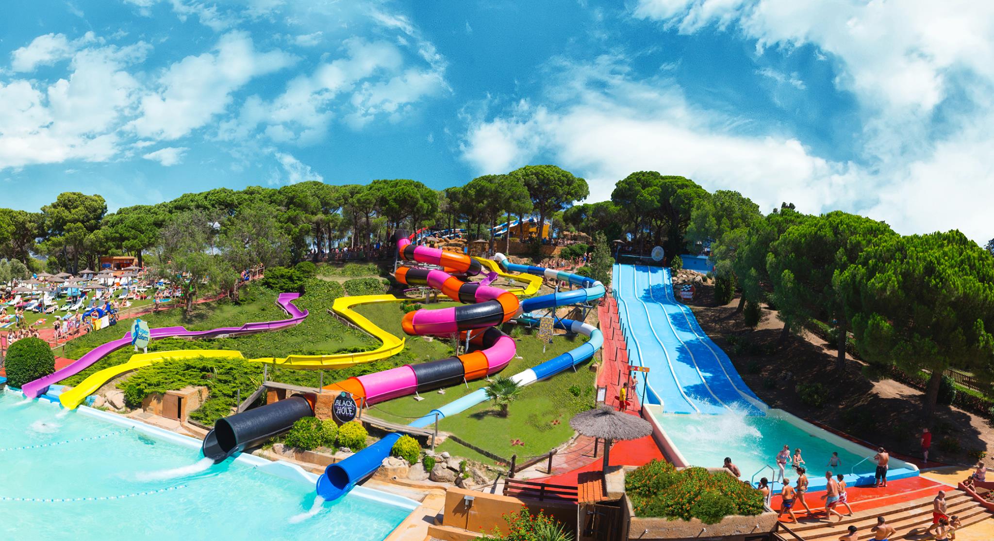 Black Hole - water slide at Marineland Catalunya
