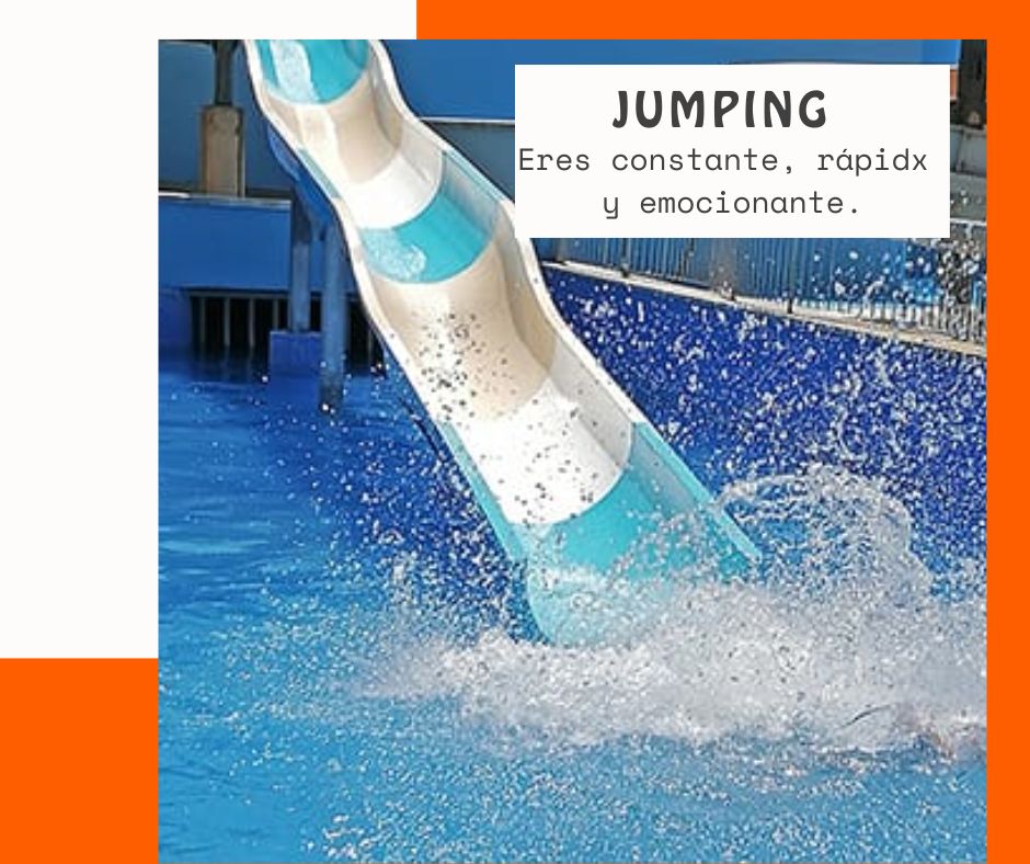 Jumping - water slide at Illa Fantasia