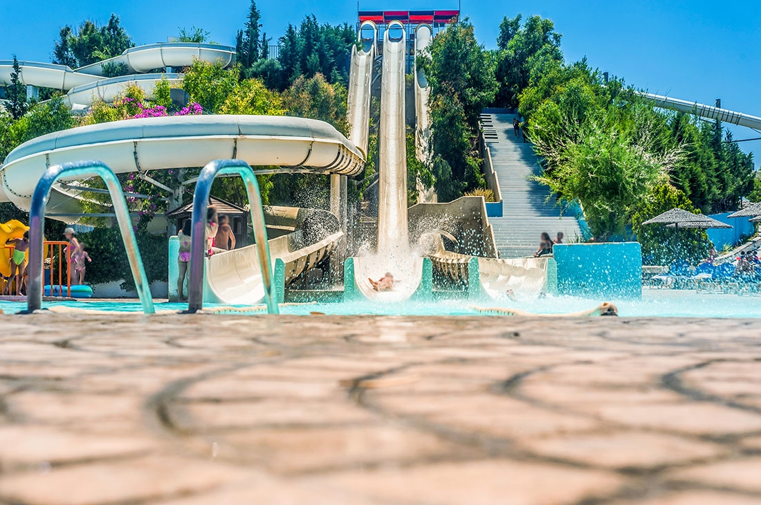 Free Fall Slide - water slide at Waterpark Faliraki Rhodes