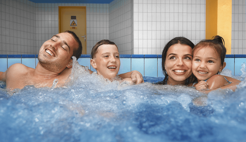 Whirpool Bath - wellness area at Aquapark Vyškov