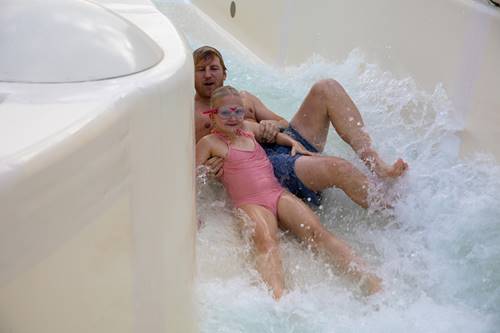Wild River - water slide at Aquadome Rødby