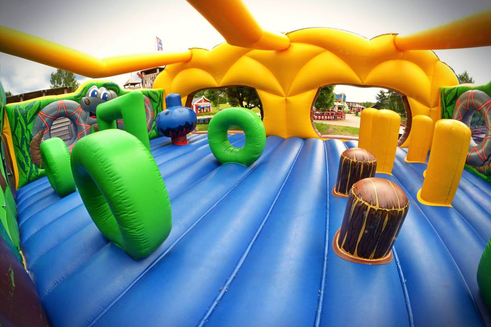 Bouncy Castles - activity zone at Visulahti Dinosauria 
