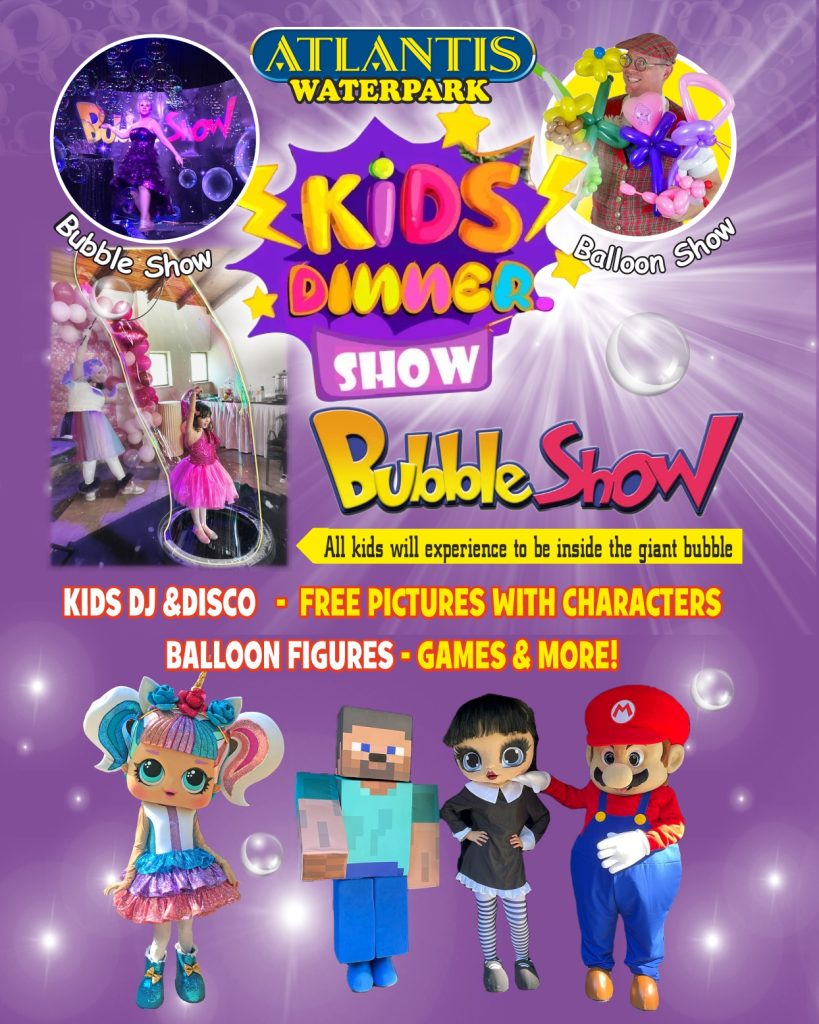 Kids Dinner Show - activity zone at Atlantis Marmaris Water Park