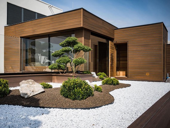 Sauna - wellness area at Aquapalace Prague