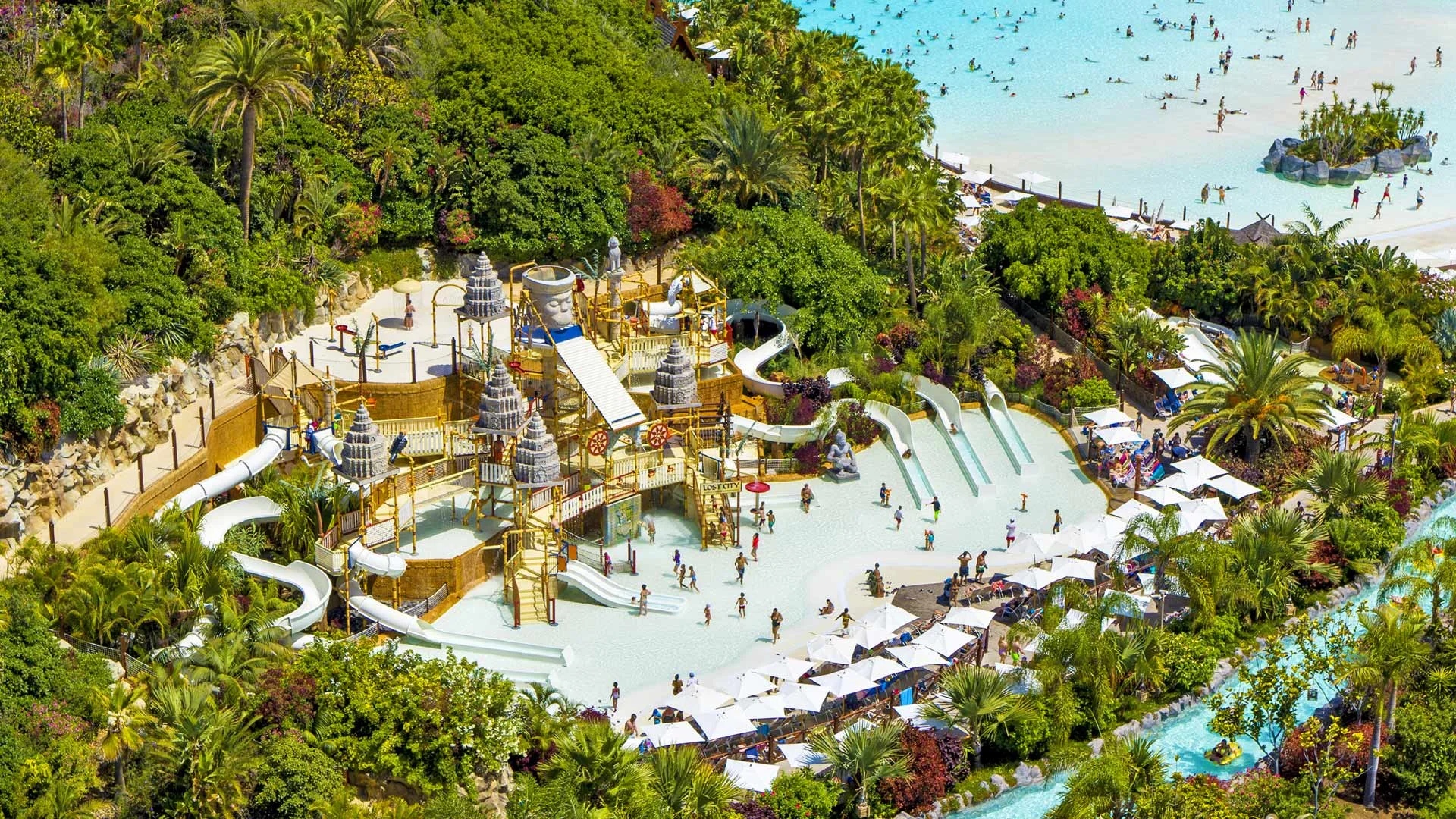 The Lost City - water slide at Siam Park