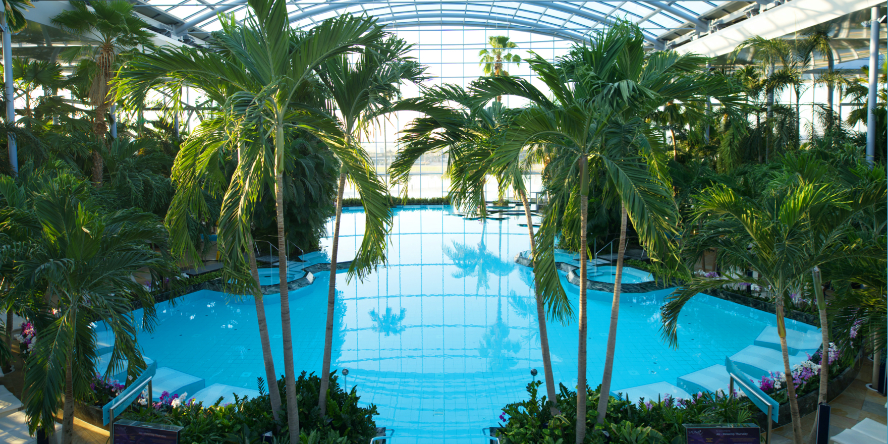 The main  - swimming pool at Therme Bucharest