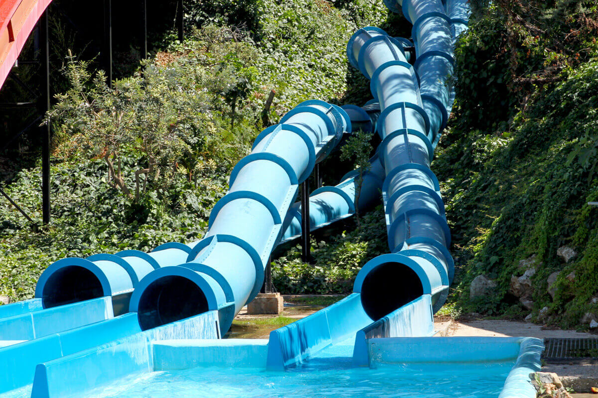 Triple Twist - water slide at Aqua Creta Limnoupolis