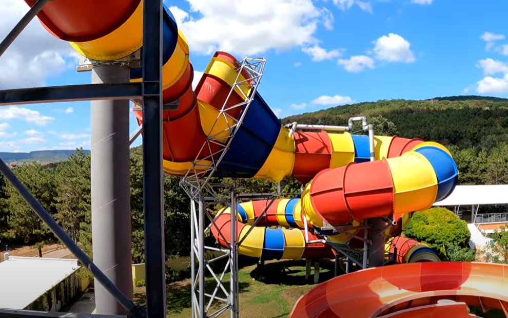 Tornado - water slide at Aquapark Aquamania