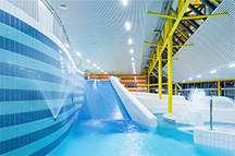 Blue Slide - water slide at Aquacentrum Šutka