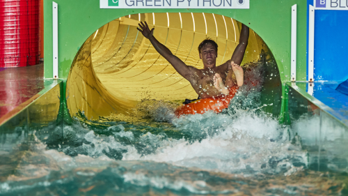 Green Python - water slide at Acquaworld
