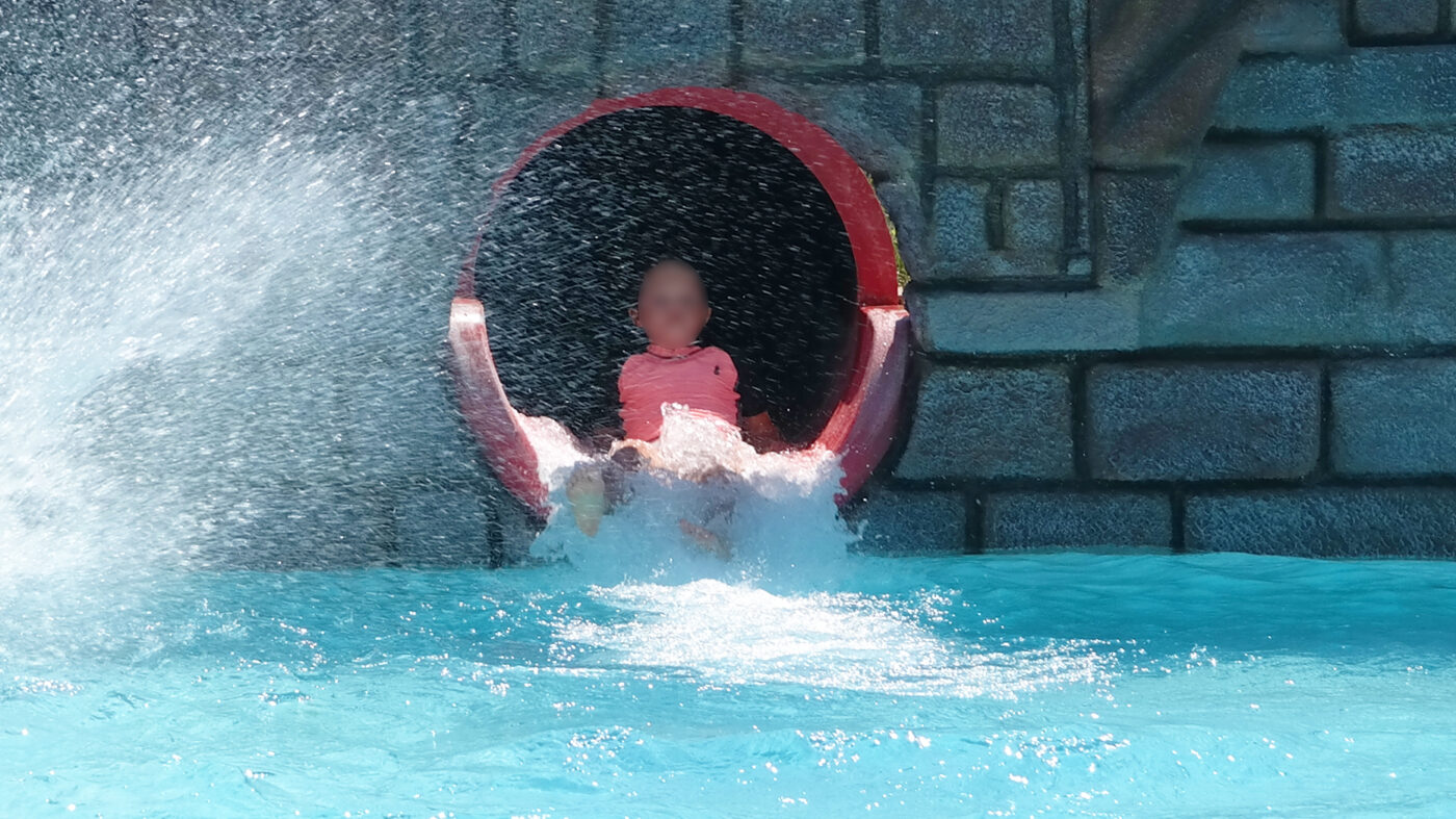 Hydrotube - water slide at Aqualand Corfu Water Park