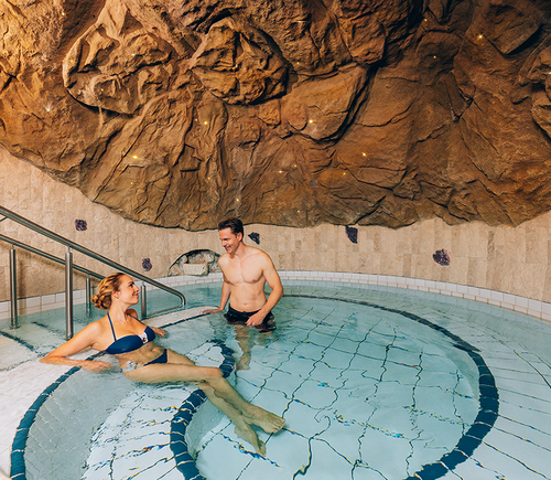 Vitality Grotto - swimming pool at Therme Erding