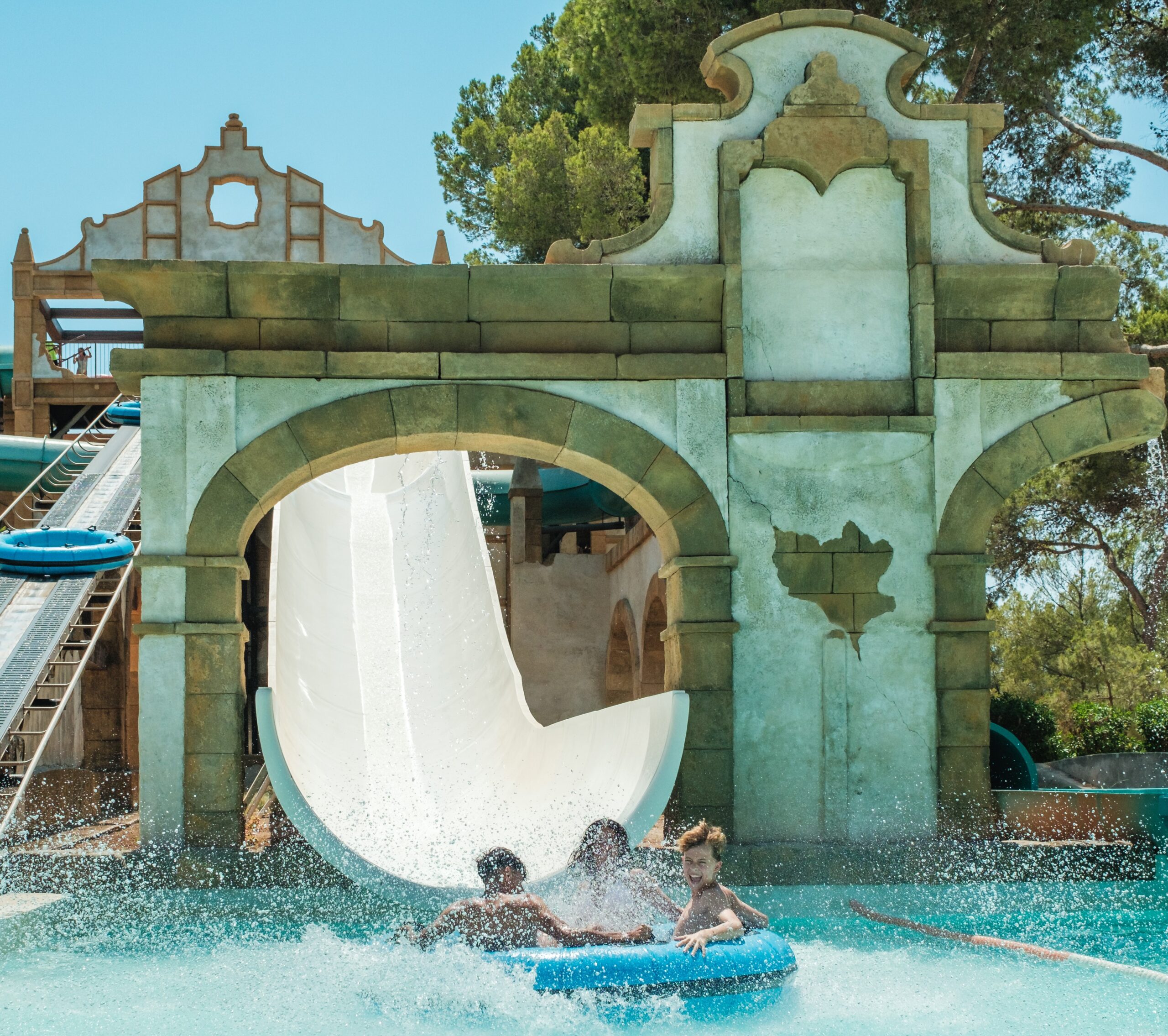Misol-ha - water slide at Aqualand El Arenal