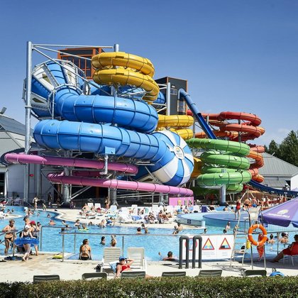 Outdoor Recreational Pool - swimming pool at Aquapark Fala Łodz