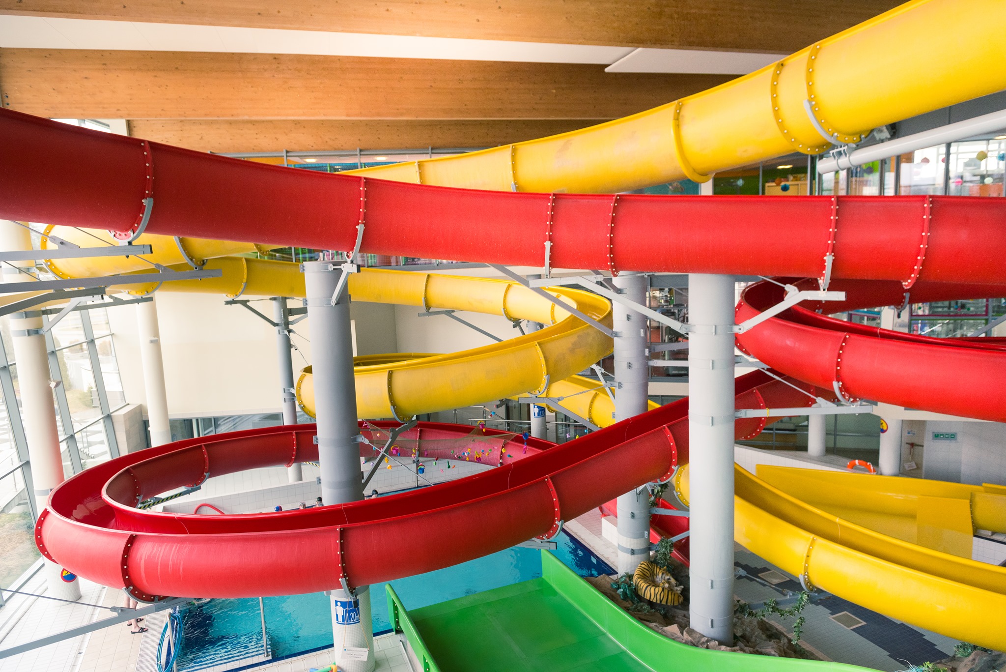 Yellow Anaconda Slide - water slide at Aquapark Kalisz