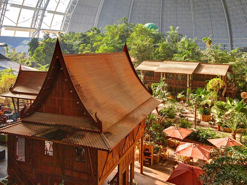 Tropical Village - activity zone at Tropical Islands