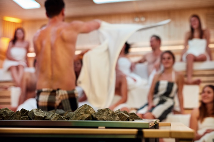 Dry Sauna  - wellness area at Aquapark Kraków