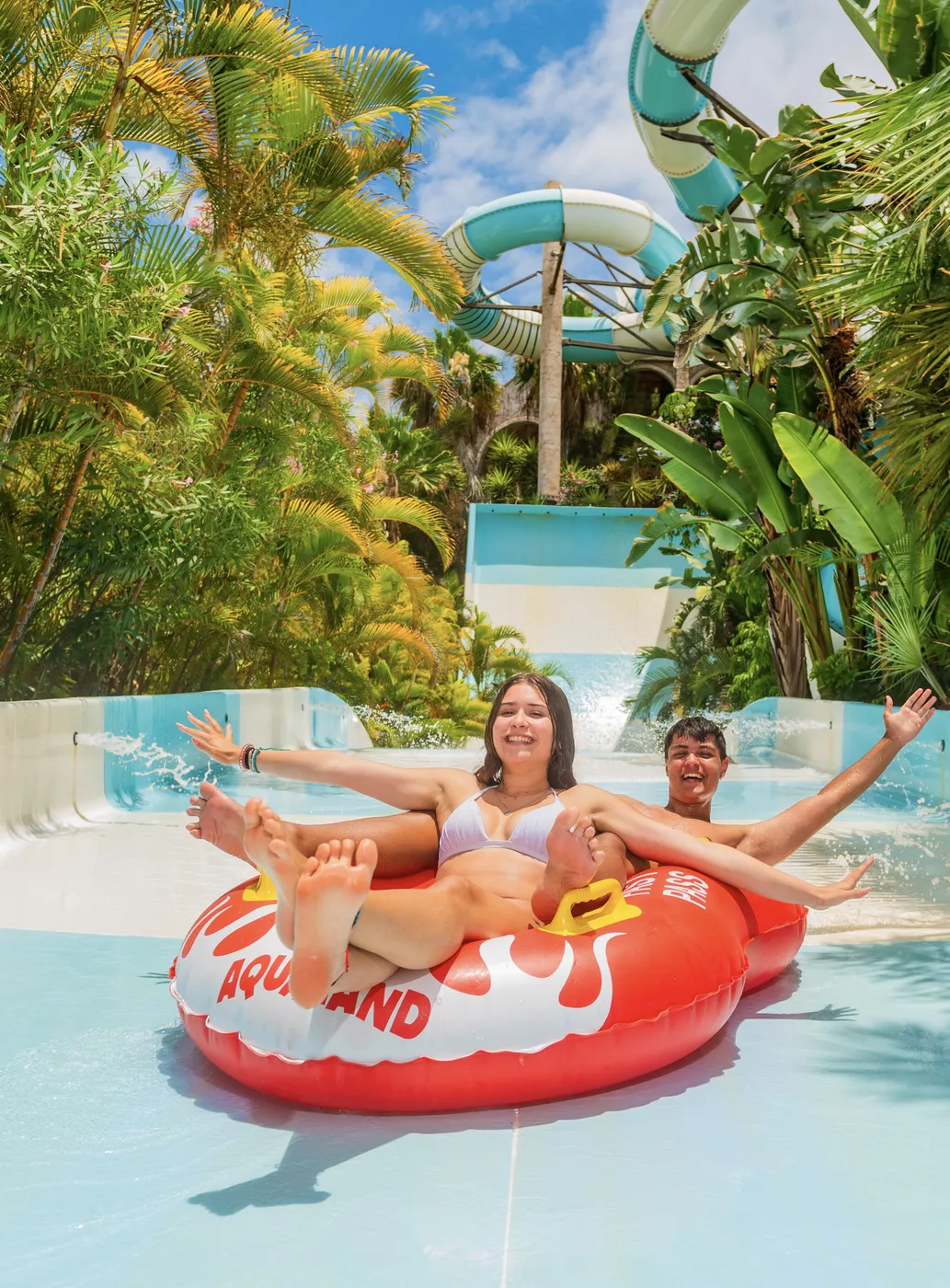 Tsunami - water slide at Aqualand Costa Adeje