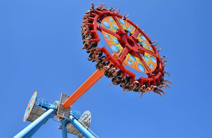 Top Swing - activity zone at Aquashow Park