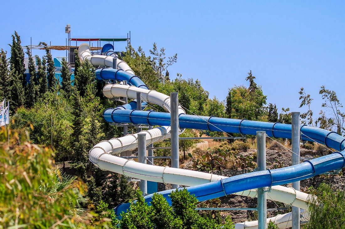 Twister Slide - water slide at Waterpark Faliraki Rhodes