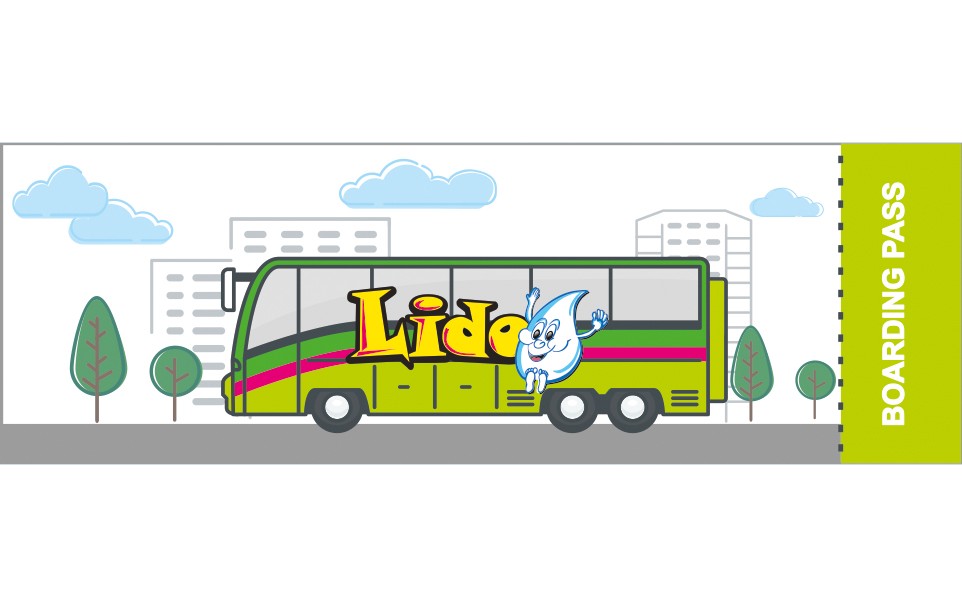 Lidobus - service area at Lido waterpark